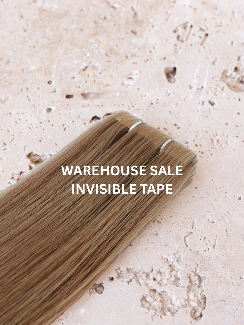 Invisible Tape Hair Extensions - WAREHOUSE SALE (Light Mocha)