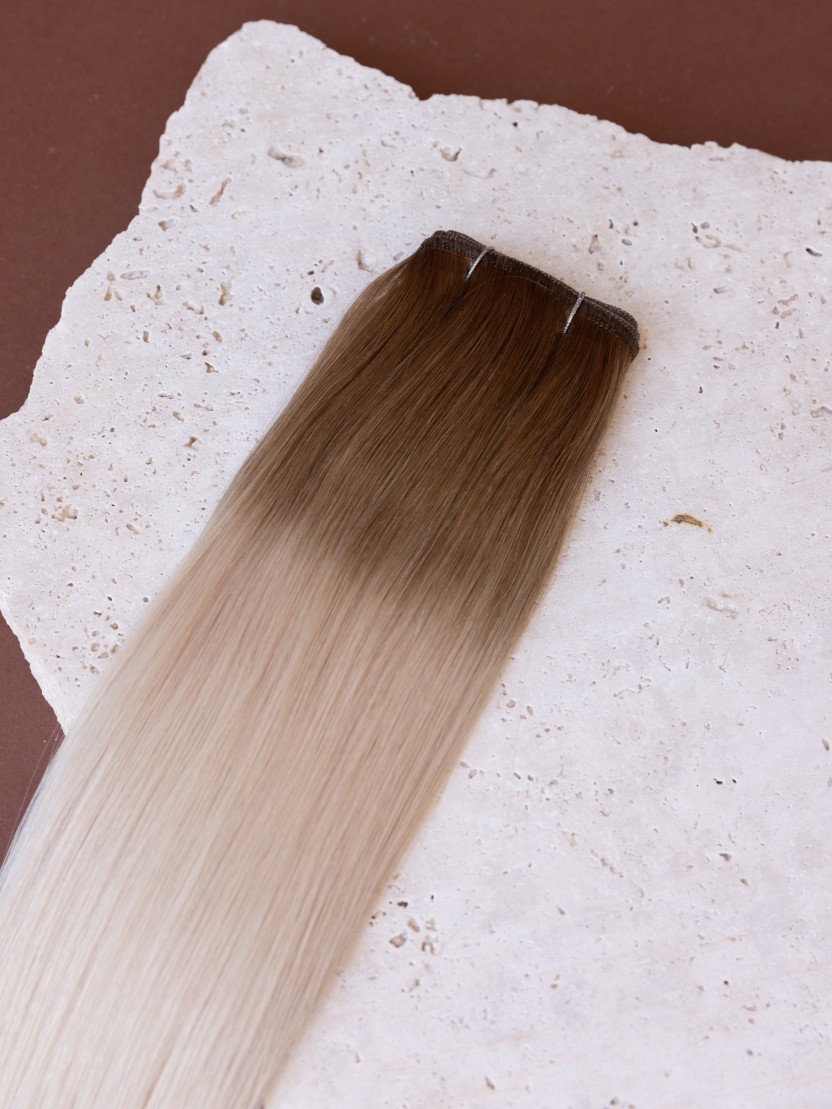 100gram Blonde Flat Weft Extensions WAREHOUSE SALE