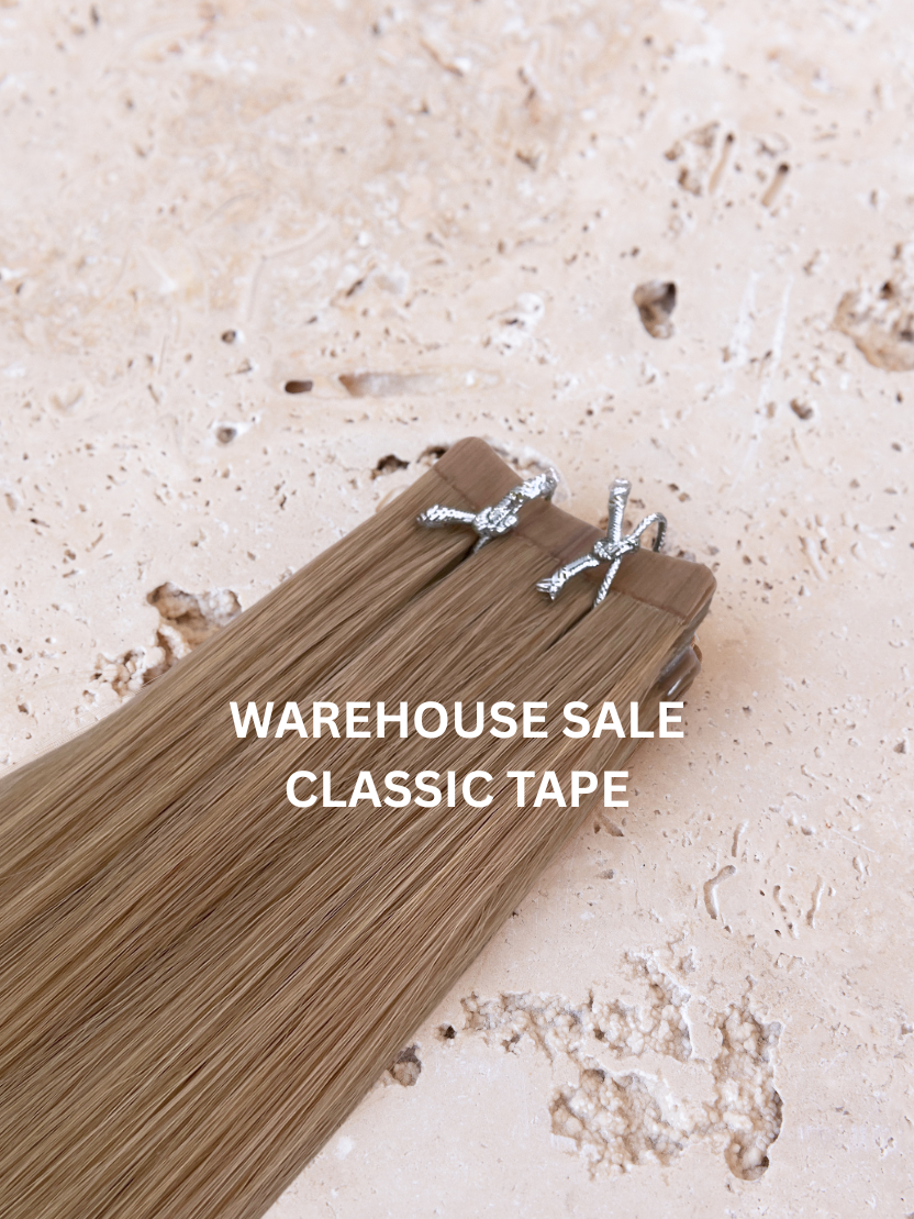Tape Hair Extensions - WAREHOUSE SALE (Light Mocha)